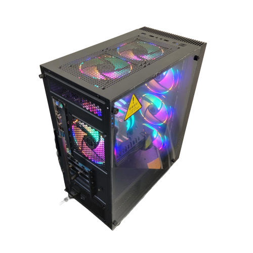 CTO LC-32H Black Case + 6x 120mm RGB FAN (SGQ120)