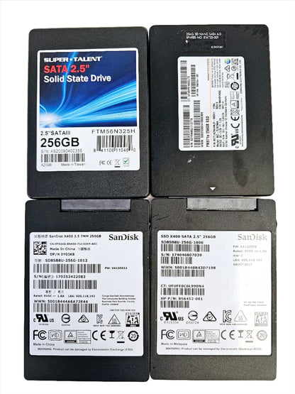 Mixed Brands 256GB 2.5in SATA SSD Pulls