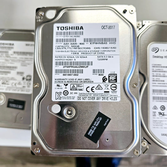 Seagate 500GB 3.5in SATA HDD Pulls