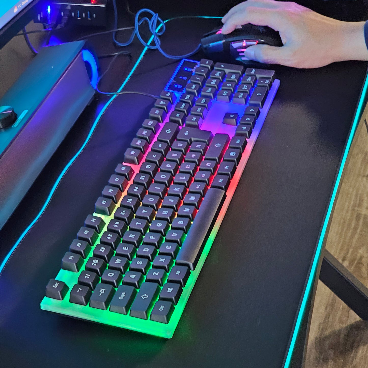 USB Keyboard RGB Black