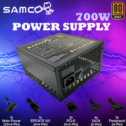 Samco 700W 80 Plus Bronze ATX Power Supply