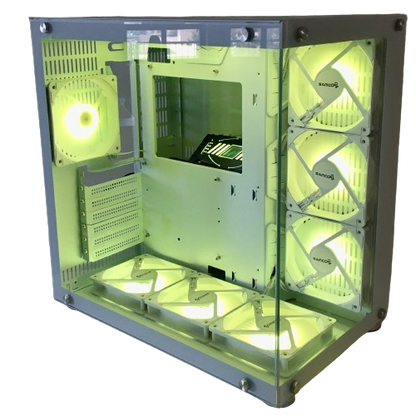 Samco UFOII White Case + 120mm RGB Case Fan (PK120)