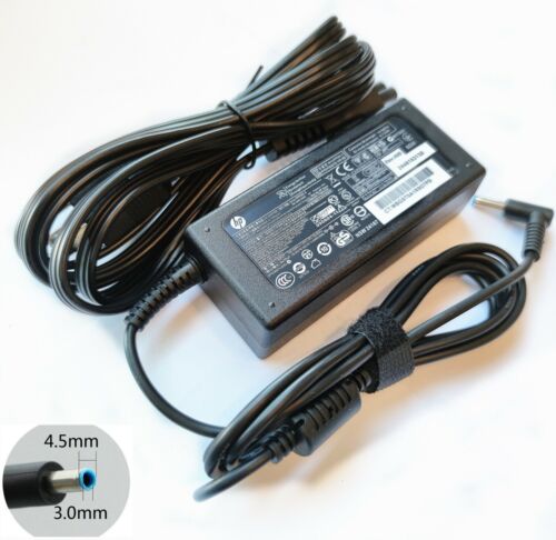 HP 65W AC Adapter Charger Blue Tip Pulls