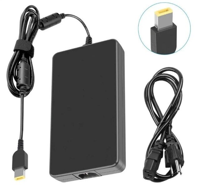 Lenovo 230W AC Adapter Charger Yellow Square Tip Pulls