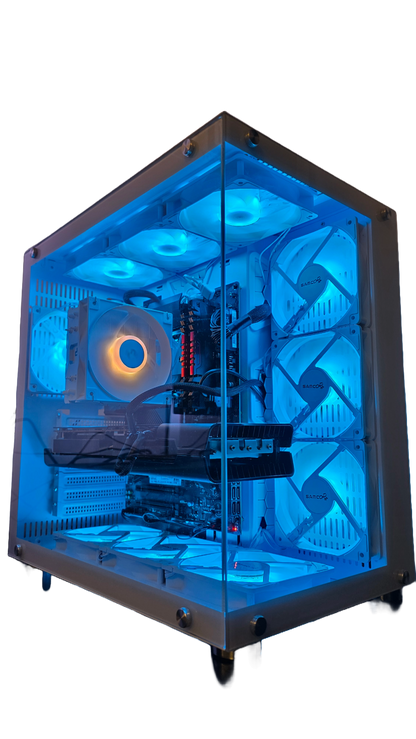 Samco UFOII White Case + 120mm RGB Case Fan (PK120)