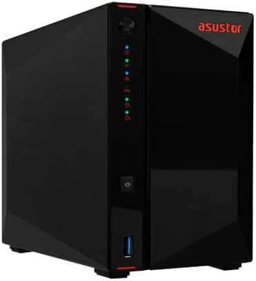 Asustor Nimbustor 2 G2, 2 Bay NAS, Quad-Core 2.0GHZ CPU, Dual 2.5GBE PO - ATS5402T