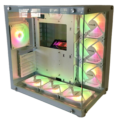 Samco UFOII White Case + 120mm RGB Case Fan (PK120)