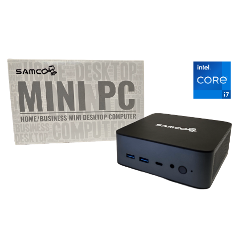 SAMCO GT01 Mini PC Intel Core i7-11390H Barebone (supports DDR4, NVMe SSD, 2.5in SATA SSD)