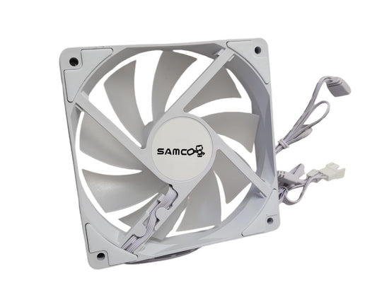 Samco PK-120 120mm 5V RGB Case Fan - White