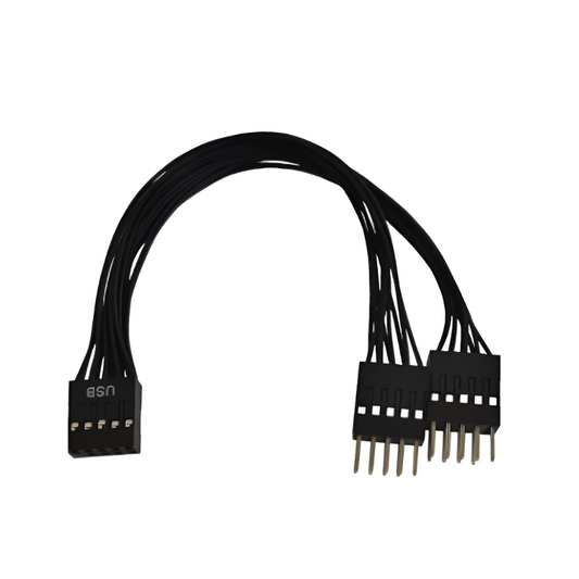 9pin to Dual 9pin USB2.0 Header Splitter Motherboard Adapter