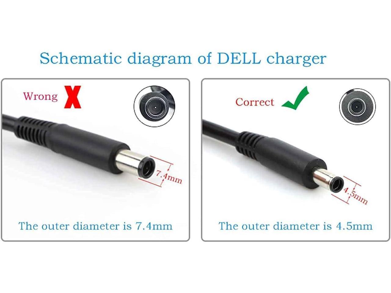 Dell 130W AC Adapter Charger 4.5mm Pulls