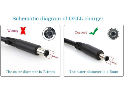 Dell 130W AC Adapter Charger 4.5mm Pulls