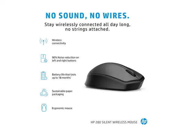 HP 280 Silent Wireless Mouse